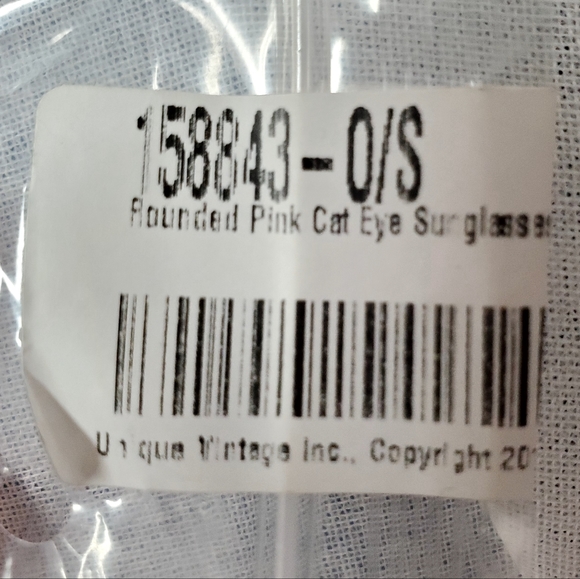 2 Pairs of Pink Cat Eye Sunglasses! A.J. Morgan + Unique Vintage! NEW! - Picture 9 of 10